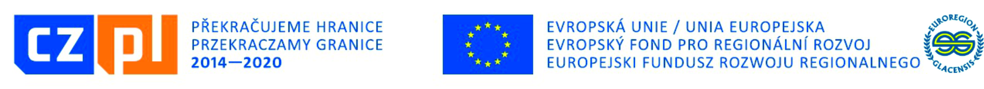 Logotyp Przekraczamy Granice, Unia Europejska, Euroregion Glacensis