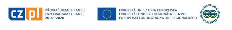 Logotypy Przekraczamy Granice, Unia Europejska, Euroregion Glacensis