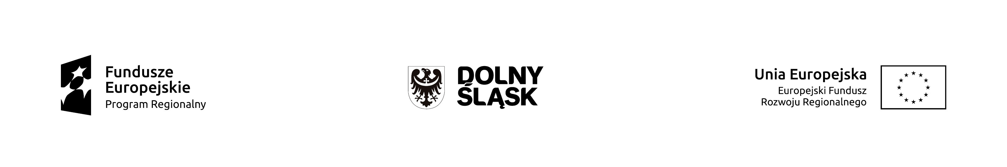 logotypy Fundusze Europejskie, Dolny Śląsk, Unia Europejska